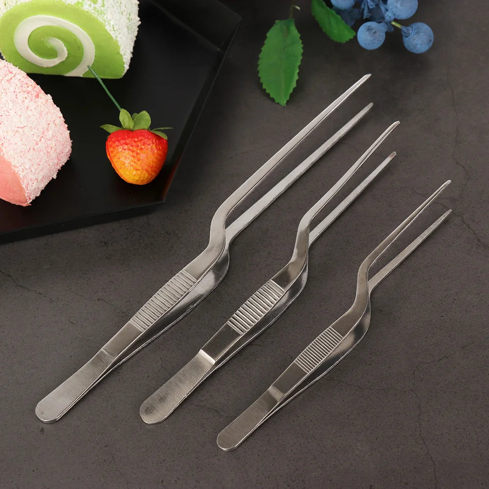 Stainless Steel Kitchen Tongs – BBQ & Cooking Food Clip