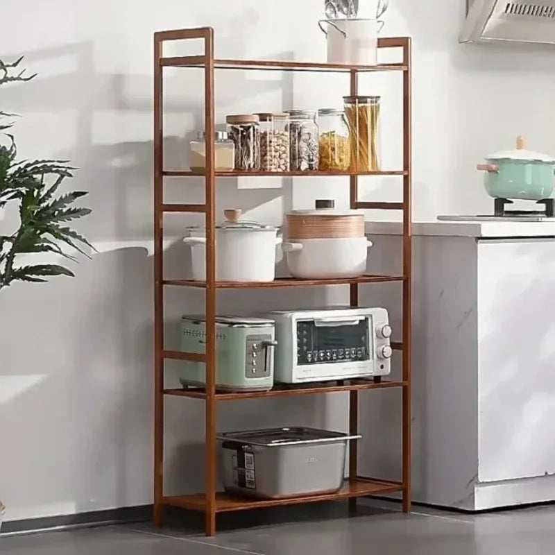 Kitchen Shelf, Floor Standing Multi-layer Product Collection, Household Pot Seasoning Shelf, Fruit And Vegetable Bowl And Dish