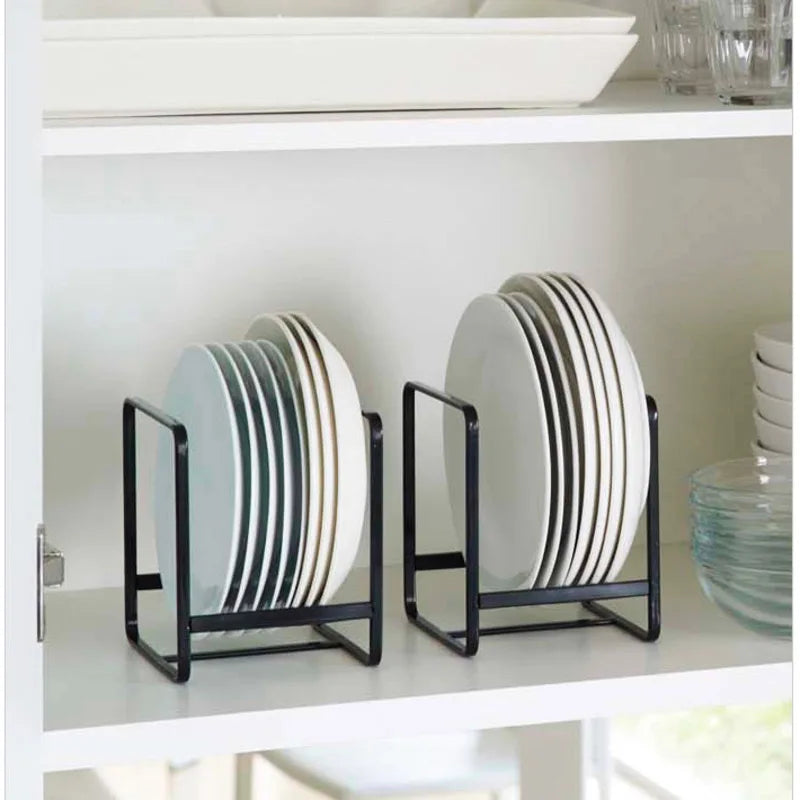 Cabinet Dish Rack – Countertop Plate & Drain Storage Shelf