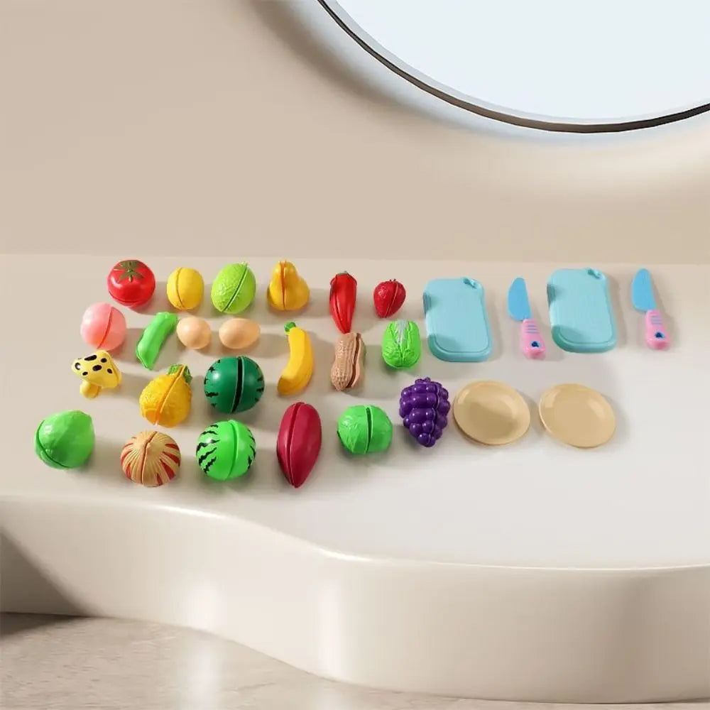 Kitchen Toys Plastic 's Kitchen Set Music Faucet Sink Mini Pretend Play Toy DIY Function Kitchen Counter Play Set Role Play