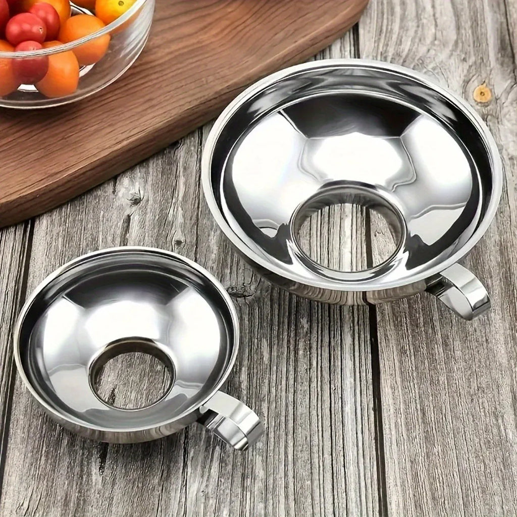 Kitchen Funnel Set – Stainless Steel & Silicone, 3 Styles