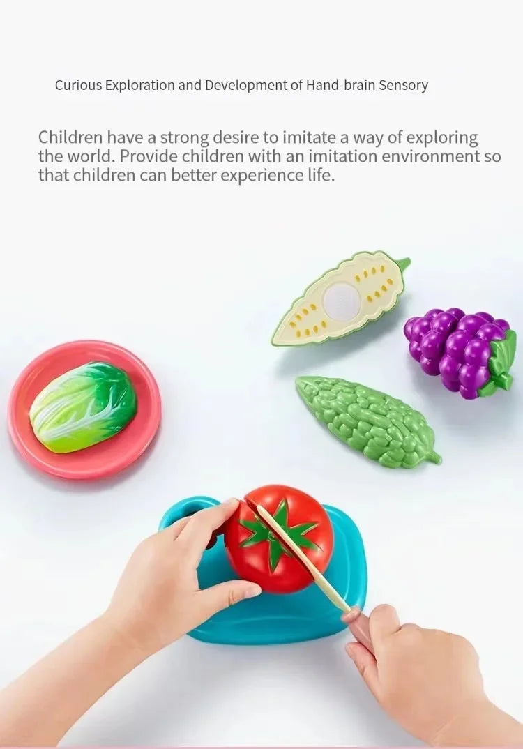 Kids Kitchen Toys Set Play Kitchen Accessories Kit with Play Pots Pans Pretend Food Cooking Toy Toddler Girls Boy Gift