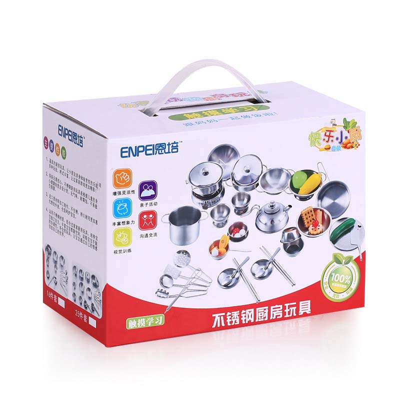 MINI Kitchen Utensils Toys Set For Kids Girl Stainless Steel Can Hold Food Cooking Kitchen Toys Education Pretend Play
