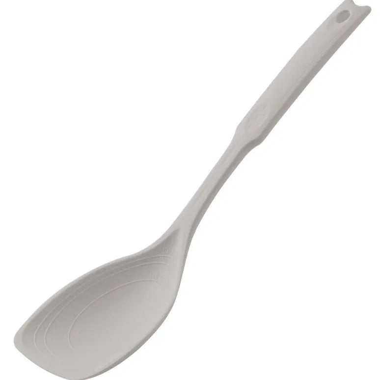 Kitchen Tool Silicone Spoon Multi purpose Grip Comfortable Anti slip Round Handle Large Cookware Tableware Spoon