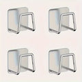 4Pcs Kitchen Storage Rack, Punching-free Wall Under Cabinet Cutting Board , Multi-functional , Accessories