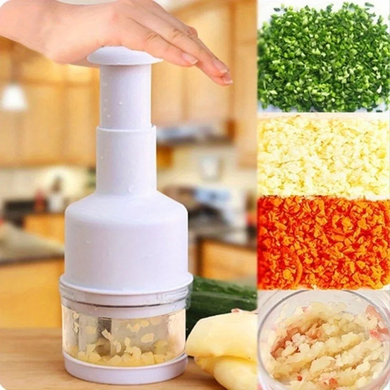 Manual Food Chopper – One-Pull Vegetable Mincer