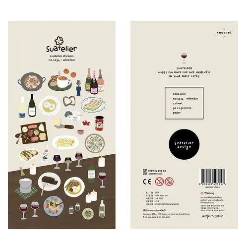 Food-Themed Scrapbook Stickers – Korean Craft Stickers