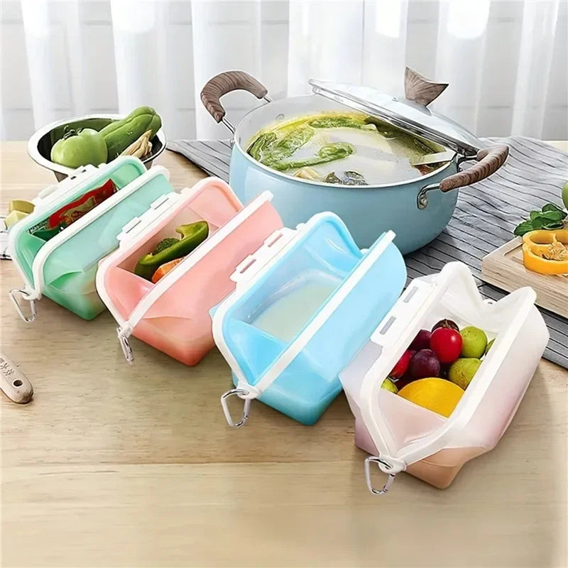Reusable Silicone Food Storage Bags – Leakproof & BPA-Free