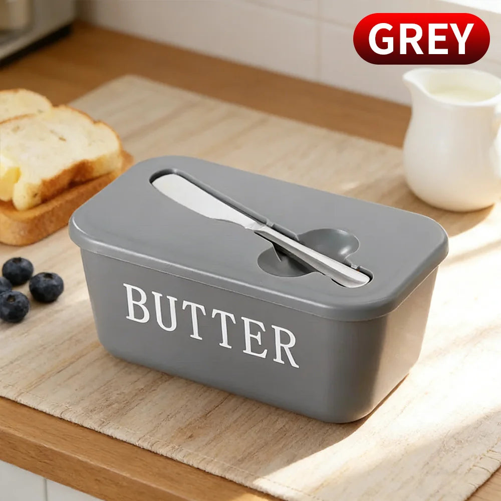 Kitchen Butter Cheese Fridge Storage Box with Tools Large Capacity Organizer for Home Use