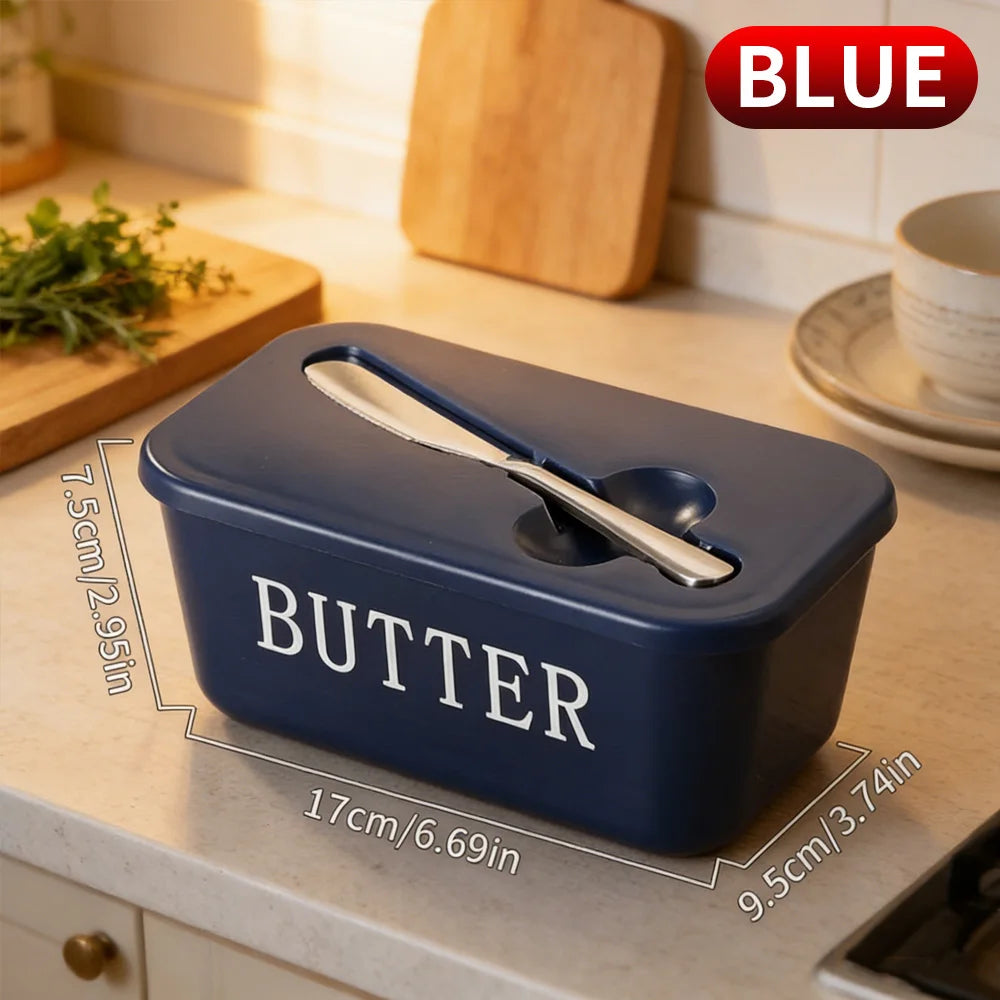 Kitchen Butter Cheese Fridge Storage Box with Tools Large Capacity Organizer for Home Use