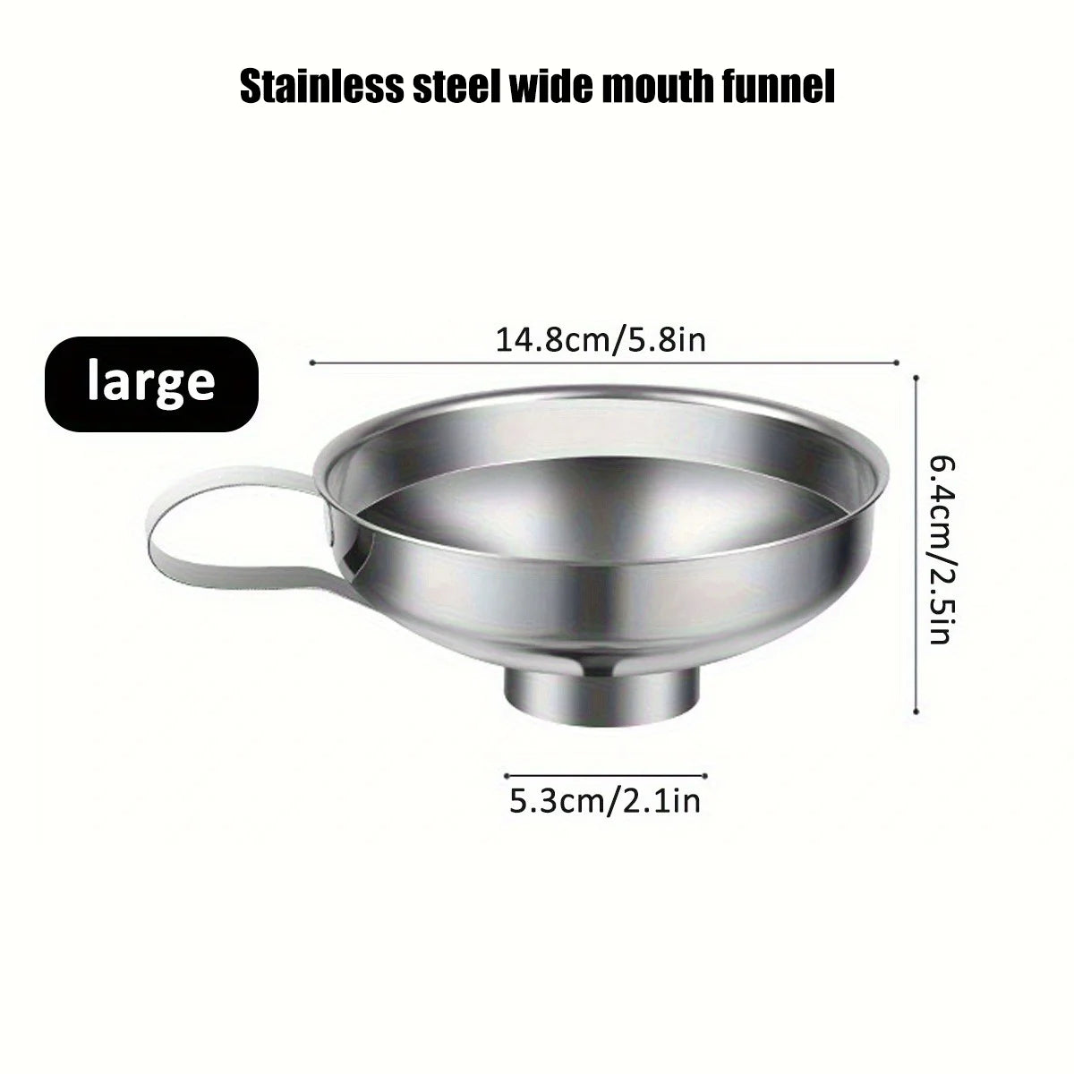 Kitchen Funnel Set – Stainless Steel & Silicone, 3 Styles