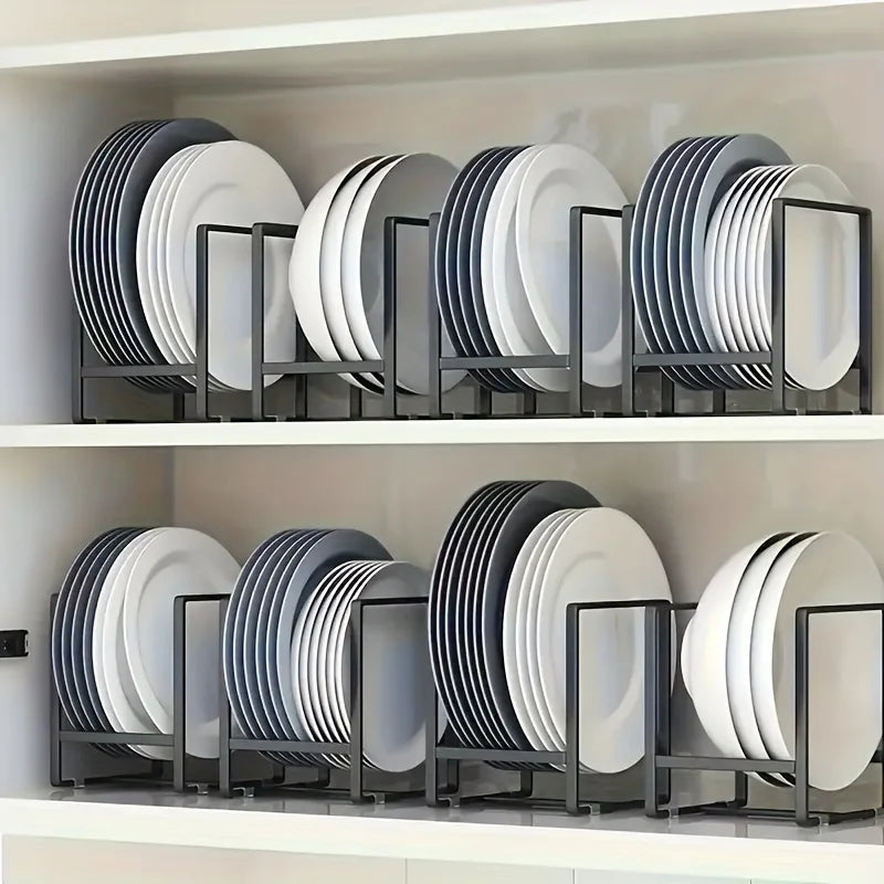 Cabinet Dish Rack – Countertop Plate & Drain Storage Shelf