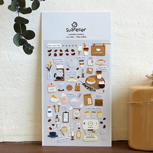 Food-Themed Scrapbook Stickers – Korean Craft Stickers