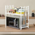 Kitchen Storage Rack Microwave Shelf Multi-Layer Kitchen Countertop Storage Shelf Microwave Stand Seasoning Organizer