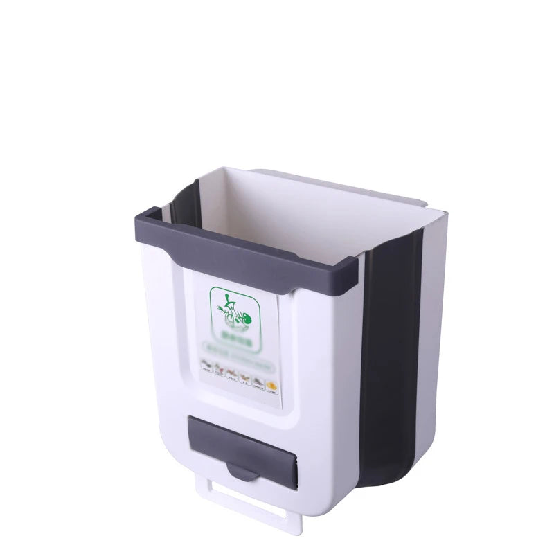 Kitchen Folding Trash Can Wall Mounted Trash Can Kitchen Cabinet Door Mounted Trash Can Folding Trash Can for Vehicles