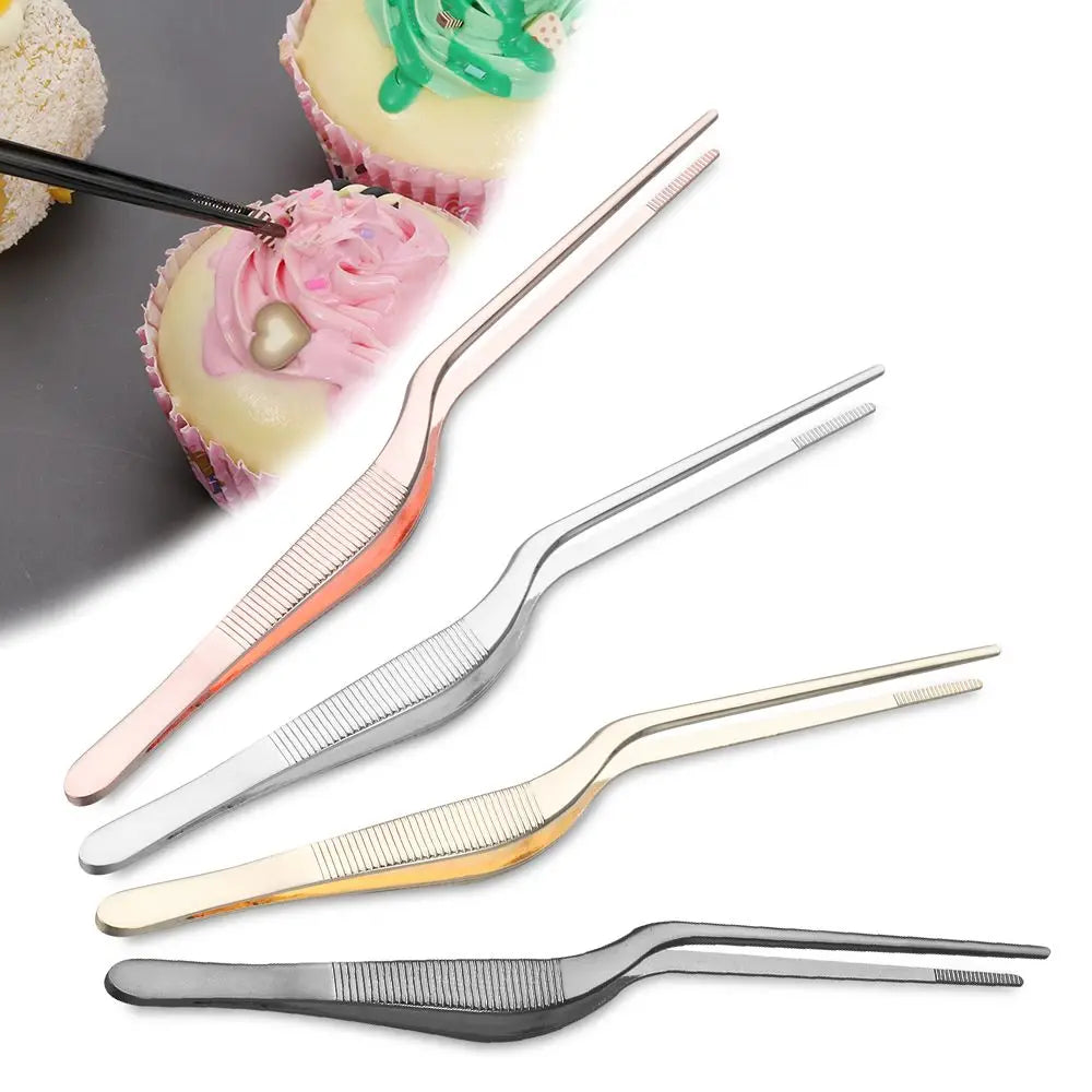 Stainless Steel Kitchen Tongs – BBQ & Cooking Food Clip