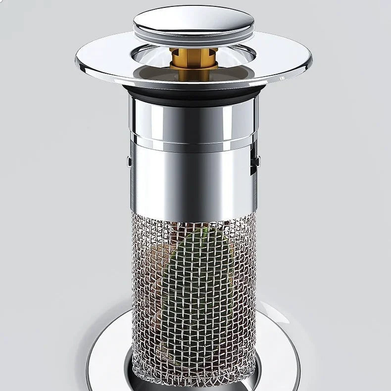 Kitchen Washbasin Sink  ABS Leak Plug Floor Drain Filter Anti Odor Pop-Up Bounce Bounce Core Basin Stopper Hair Sink Strainer