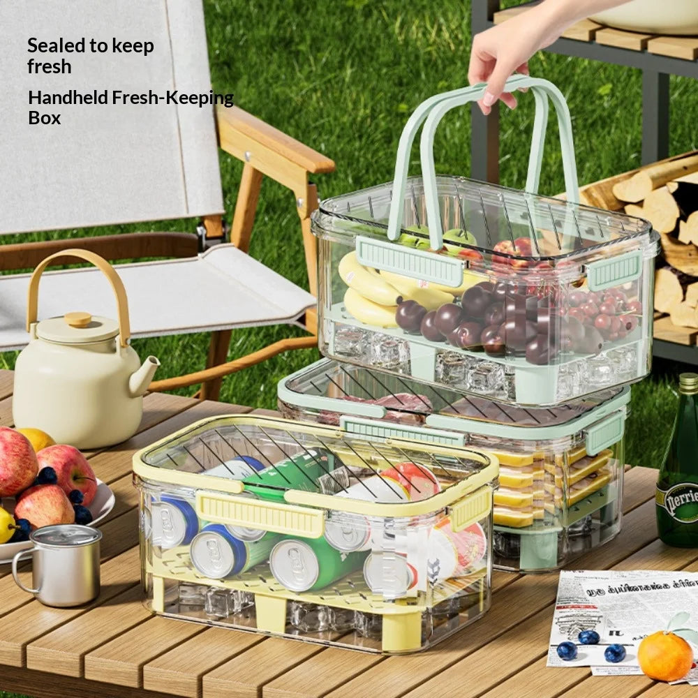 Portable Fresh-Keeping Box – Airtight Fruit Storage Container