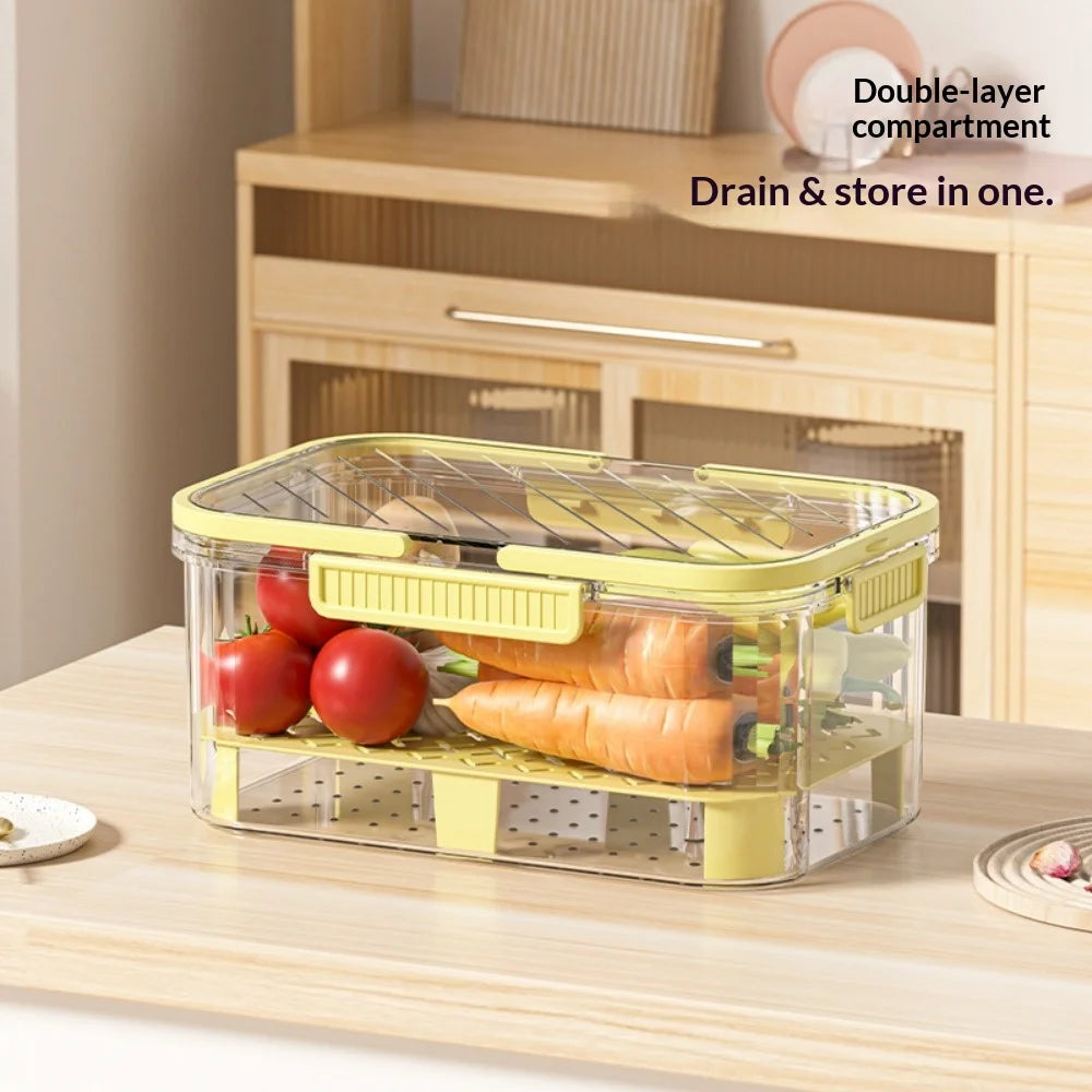 Portable Fresh-Keeping Box – Airtight Fruit Storage Container