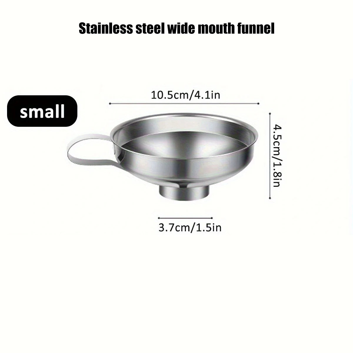 Kitchen Funnel Set – Stainless Steel & Silicone, 3 Styles
