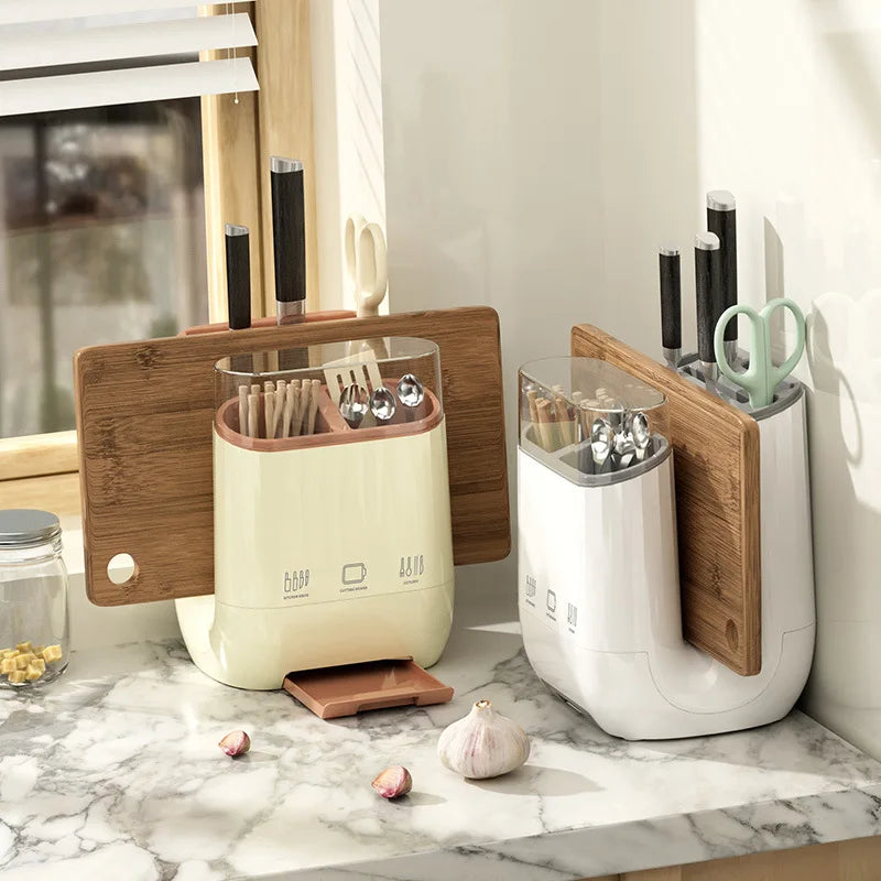 Kitchen Knife Holder, Storage Rack, Household Vegetable Board Storage Rack, Countertop Drain, Chopstick Holder, Cutting Board