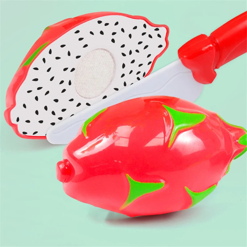 Kitchen Play House Toy Set Simulation Plastic Classic Fruit Vegetable Food Cutting Game Educational Kids Montessori Learning Toy
