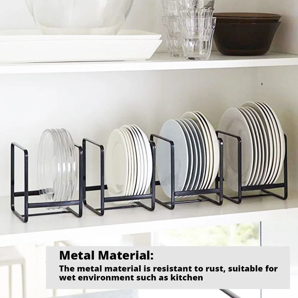 Cabinet Dish Rack – Countertop Plate & Drain Storage Shelf