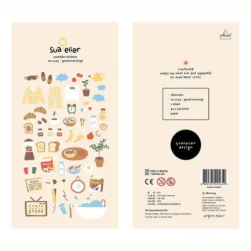 Food-Themed Scrapbook Stickers – Korean Craft Stickers