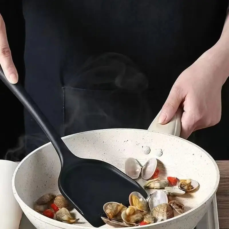 Kitchen Silicone Spatula Kitchenware Small Household Kitchen Cooking Spatula High-Temperature Resistant Silicone Spatula