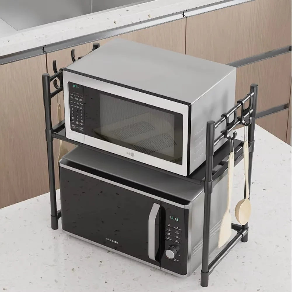 Kitchen Storage Rack Microwave Shelf Multi-Layer Kitchen Countertop Storage Shelf Microwave Stand Seasoning Organizer
