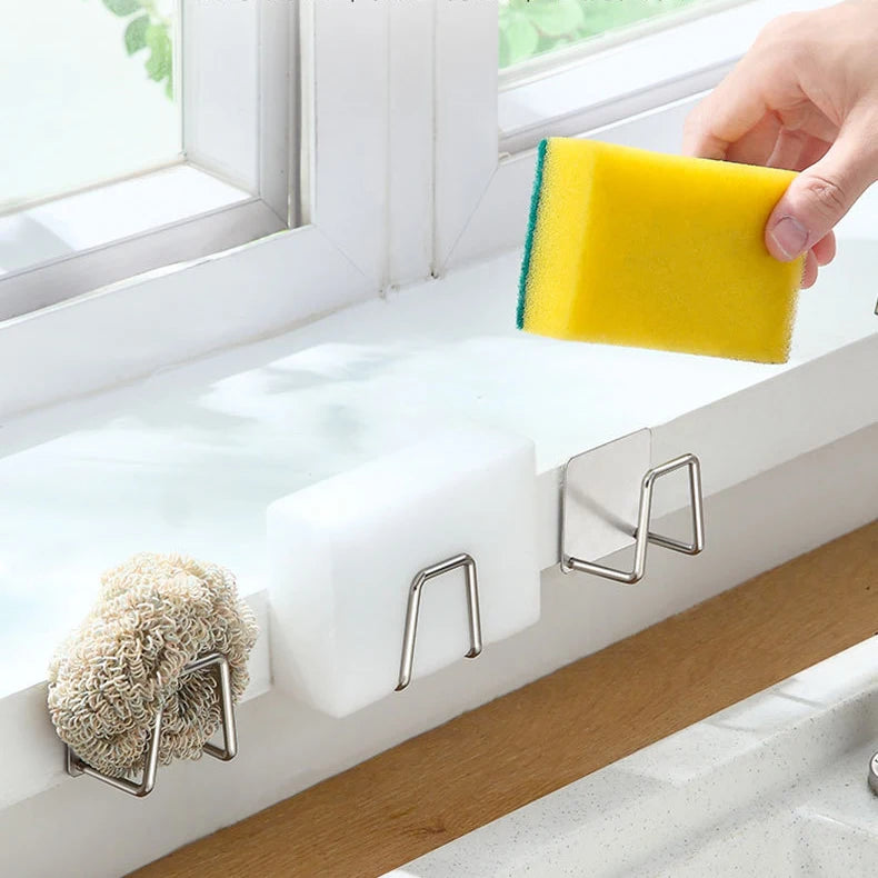 Kitchen Storage Rack, Punch-free Kitchen Sink Storage Pot and Lid Rack, Wall-mounted Kitchen Accessories Storage Rack
