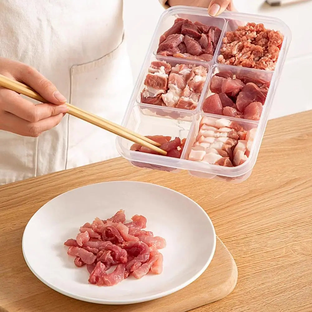 Fridge Food Storage Container – Multi-Compartment Box