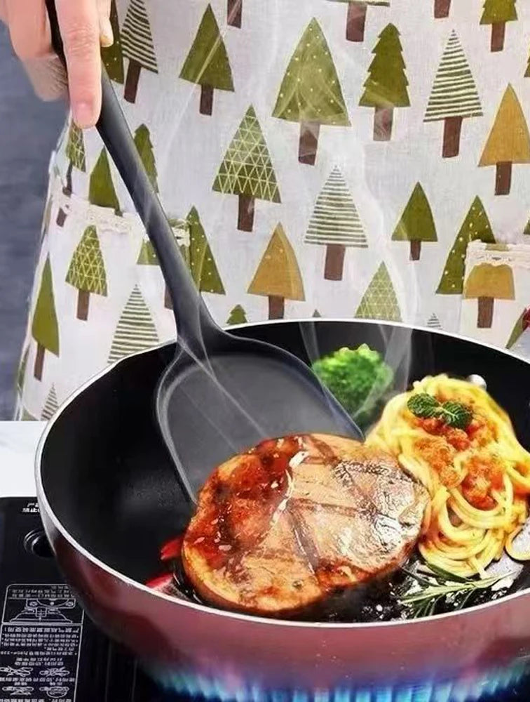 Kitchen Silicone Spatula Kitchenware Small Household Kitchen Cooking Spatula High-Temperature Resistant Silicone Spatula