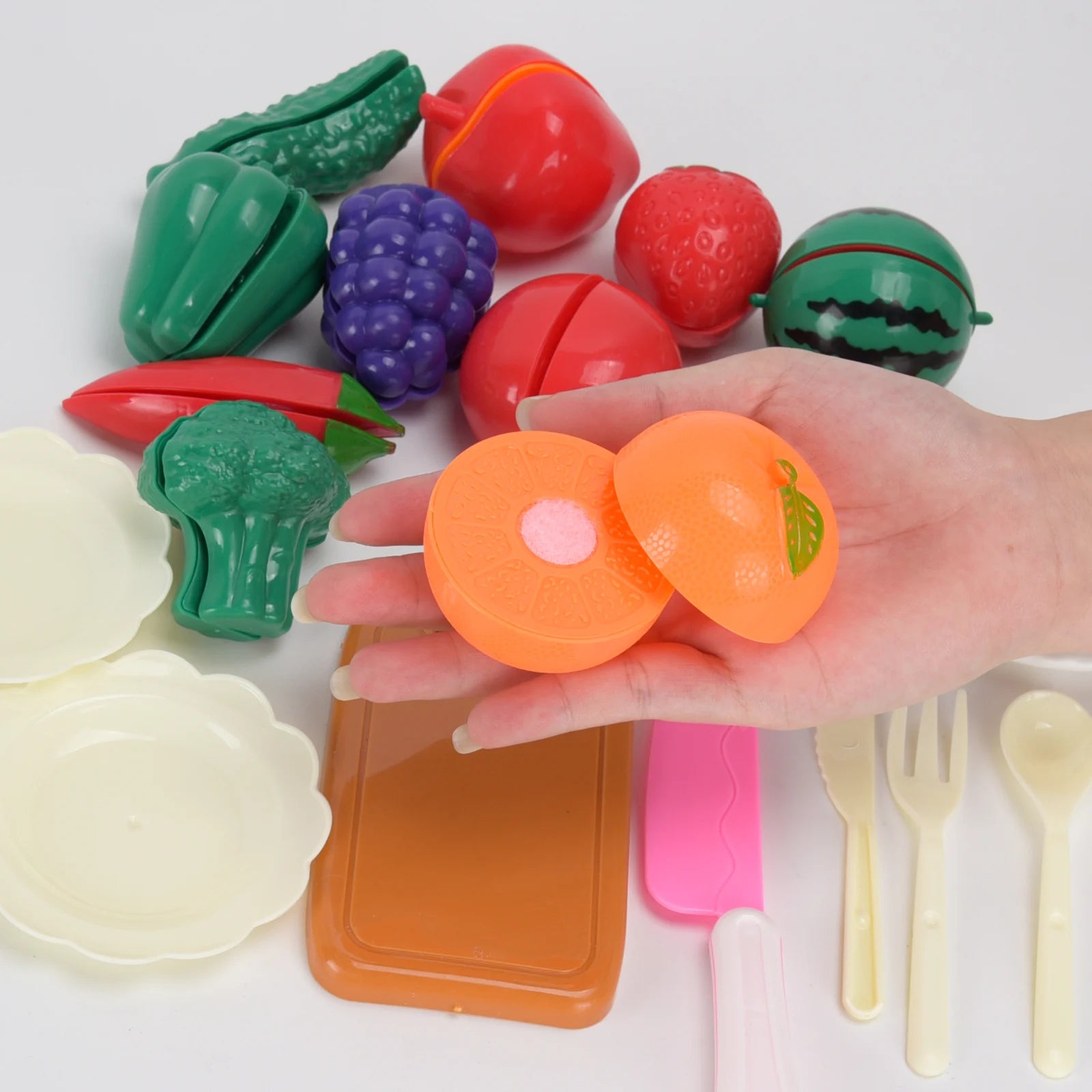 Kitchen Food Set, Fruit And Vegetable Cutting And Shredding   Children's Simulated Toys