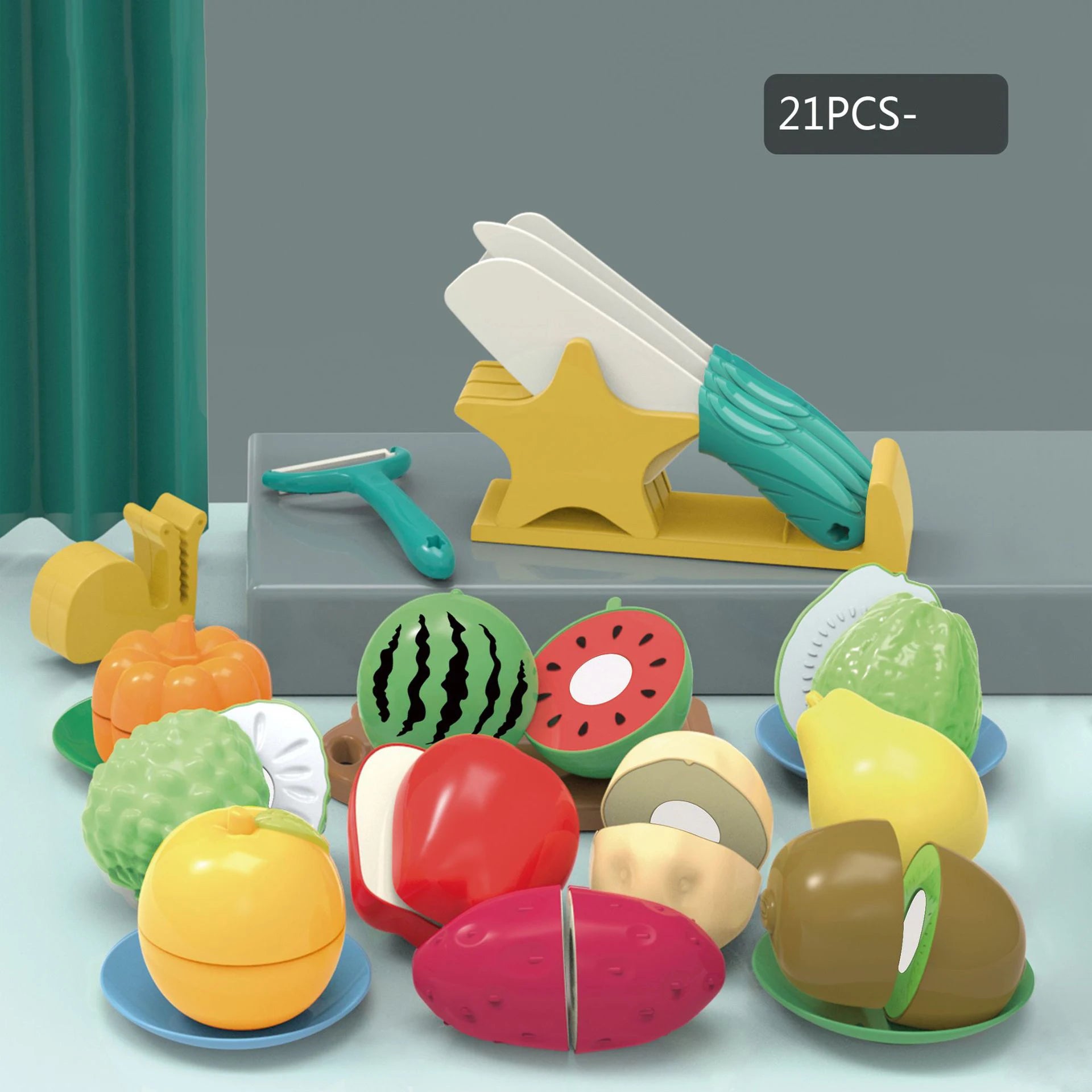 Kids Kitchen Toy Accessories Toddler Pretend Cooking Playset with Play Pots Pans Utensils Cookware Toys Play Food for Children