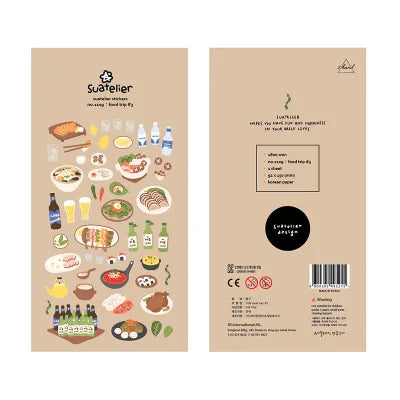 Food-Themed Scrapbook Stickers – Korean Craft Stickers