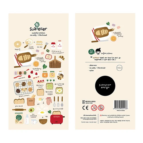 Food-Themed Scrapbook Stickers – Korean Craft Stickers
