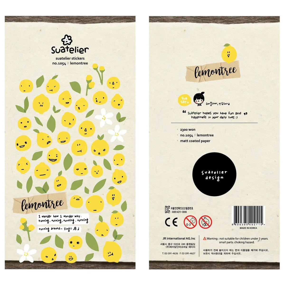 Food-Themed Scrapbook Stickers – Korean Craft Stickers