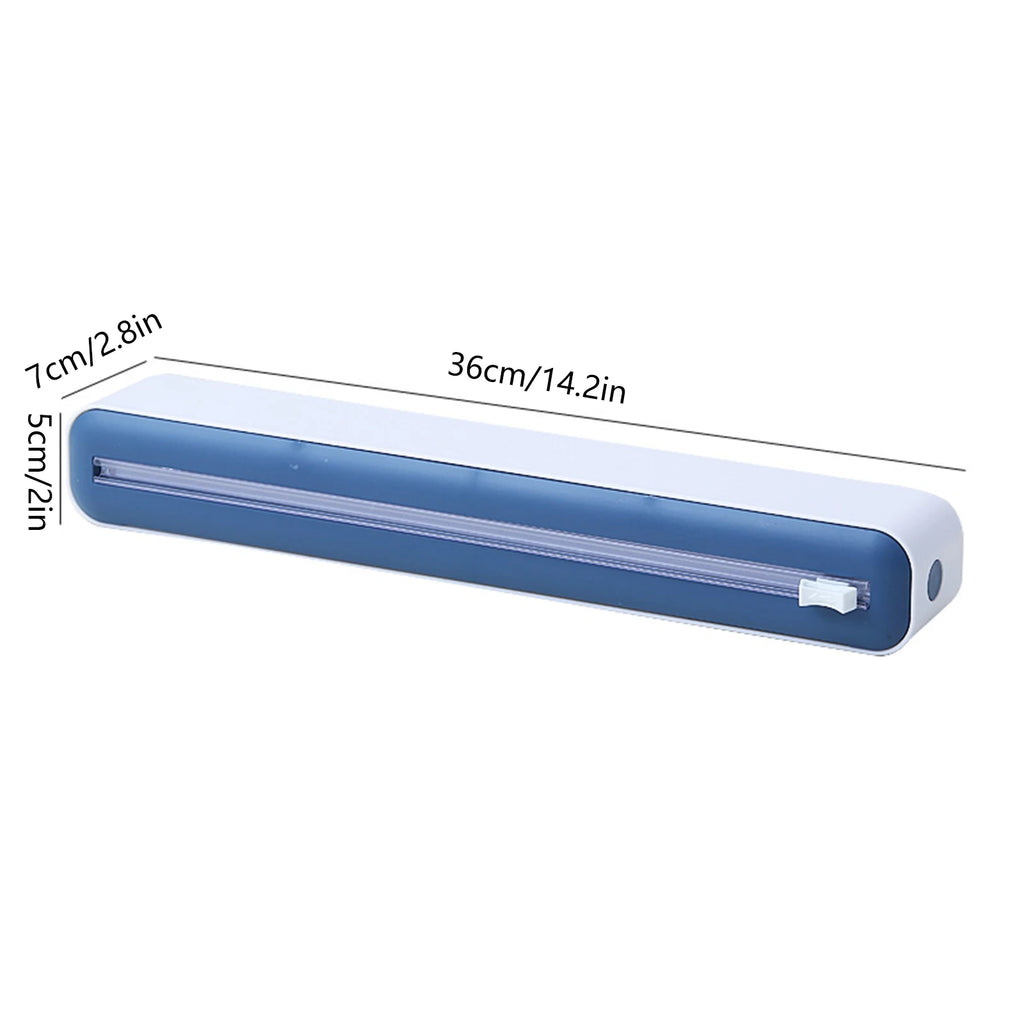 Plastic Wrap Dispenser – Cling Film Cutter with Slide Lock