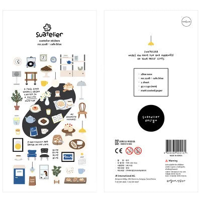 Food-Themed Scrapbook Stickers – Korean Craft Stickers