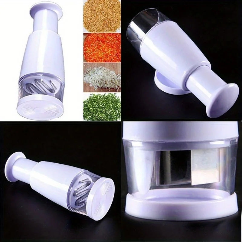 Manual Food Chopper – One-Pull Vegetable Mincer