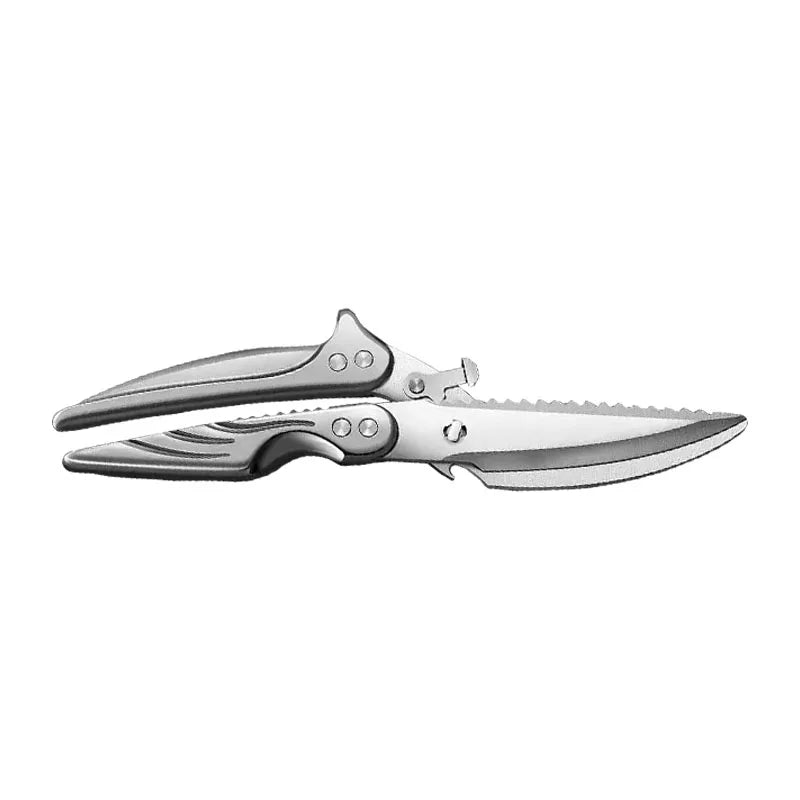 Kitchen scissors Black titanium stainless steel strong chicken bone shears household chicken duck goose bone scissors