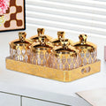 Kitchen Storage Jars Kitchen Counter Decorative with Lids Container Airtight Organizer for Snacks Sugar Coffee Condiment Nuts