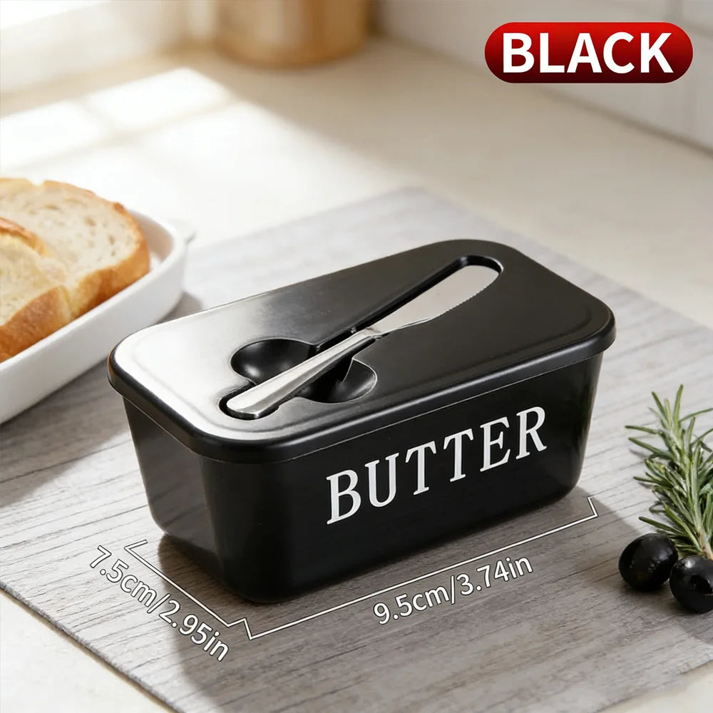 Kitchen Butter Cheese Fridge Storage Box with Tools Large Capacity Organizer for Home Use