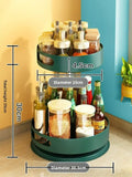 Kitchen Rotating Seasoning Shelf Household Seasoning Round Storage Shelf Modern Simple Wind Kitchen Finishing Rack