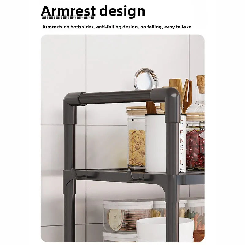 Adjustable Kitchen Storage Rack – Microwave & Countertop Shelf