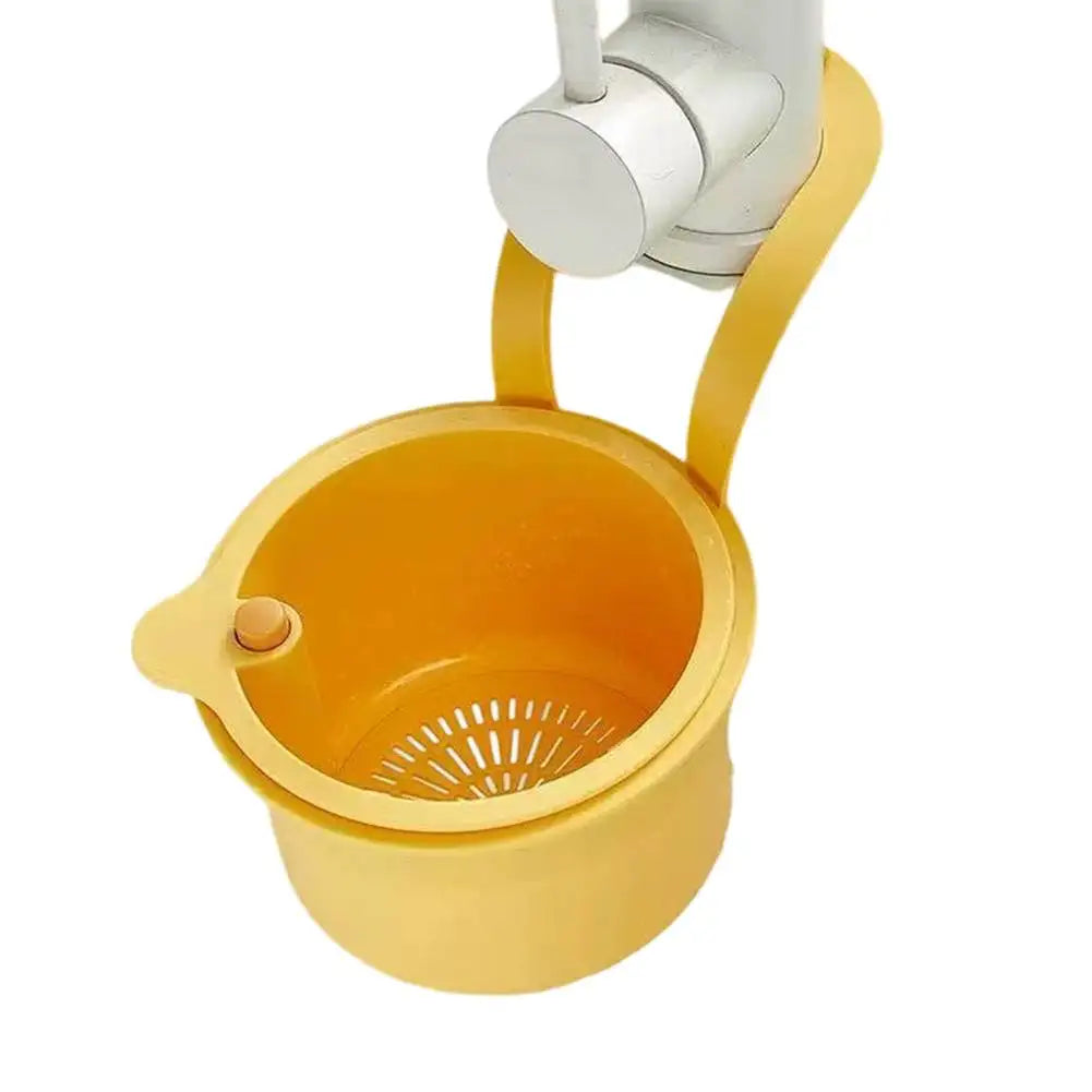 Creative Kitchen Sink Hanging Strainer Basket Detachable Openable Bottom Cover Kitchen Garbage Filter Quickly Drain Clean Rack