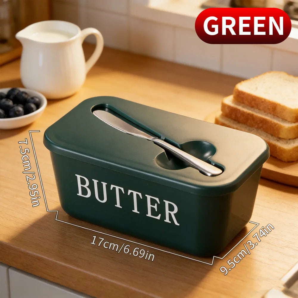 Kitchen Butter Cheese Fridge Storage Box with Tools Large Capacity Organizer for Home Use