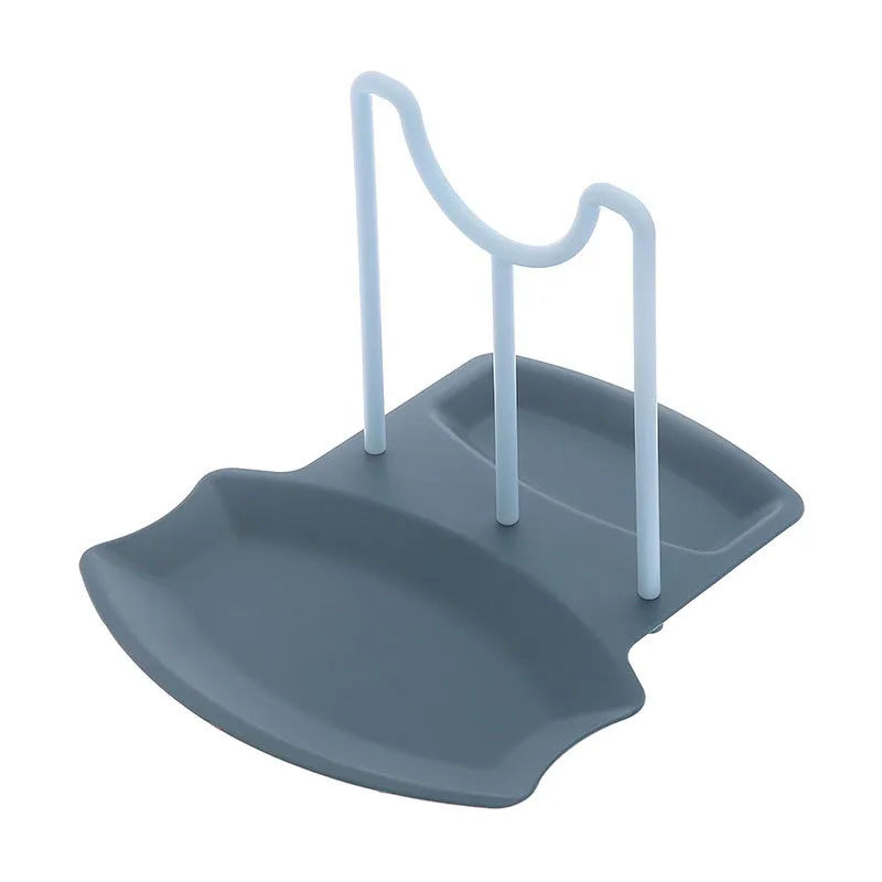 Kitchen Organizer Pot Lid Storage Rack Shelf Pan Drying Stand Countertop Punch-free Spoons Pad Storage Bracket Home Accessories