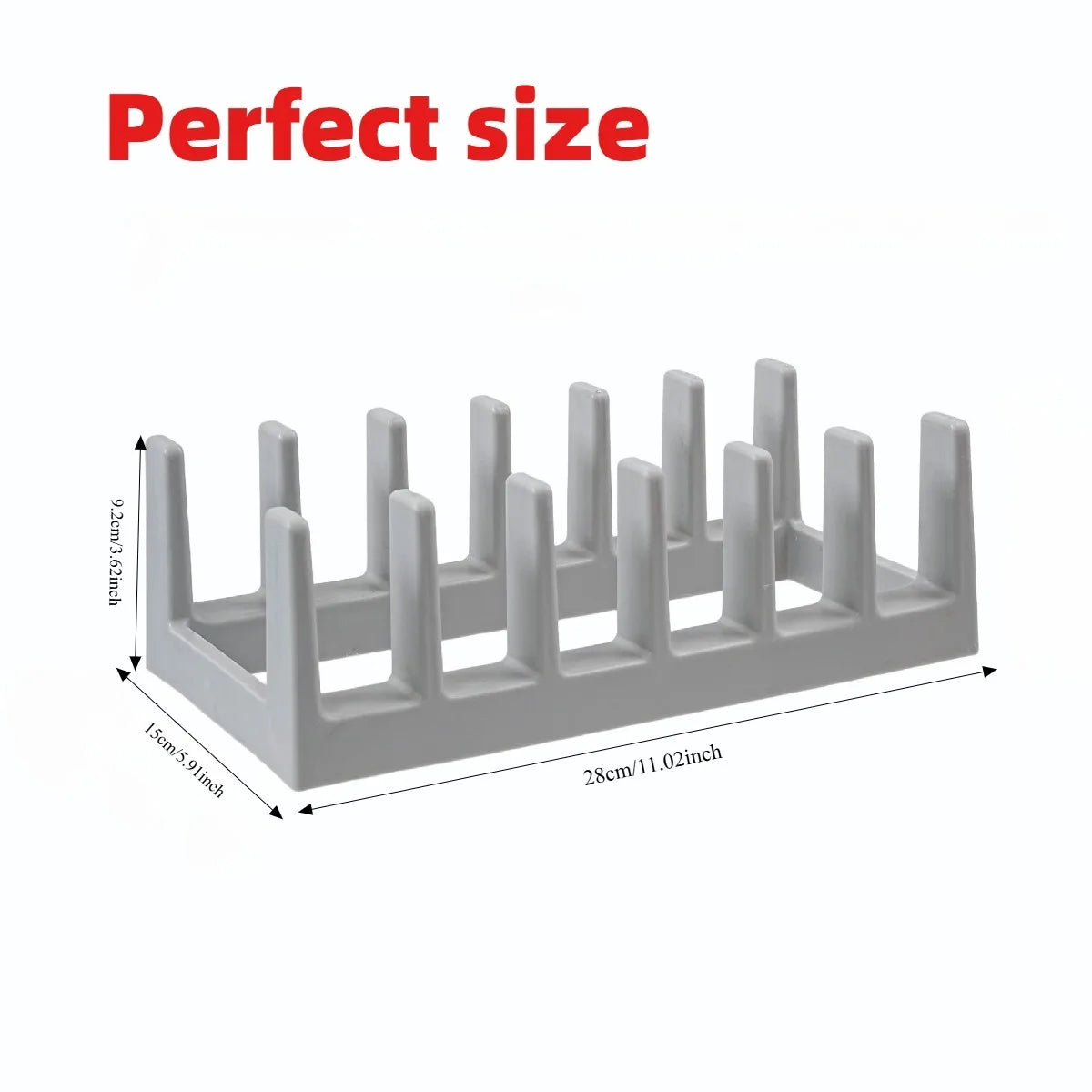 Kitchen pot lid organizer, dish rack, creative desk bookshelf, plate separator and pot lid rack